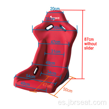 Asientos universales de carbono para carreras